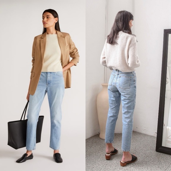 Everlane Denim - Everlane The ’90s Cheeky Jean in Vintage Sunbleached Light Blue Wash